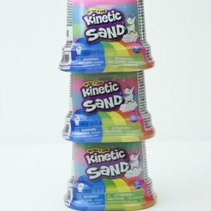 Kinetic Sand 3 new rainbow 5 oz each